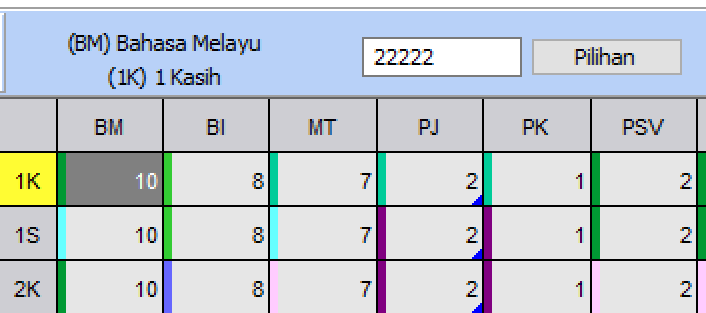 (BM) Bahasa Melayu  22222  (1K) 1 Kasih  Pilihan